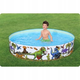 Sodo baseino dinozaurai 244x46cm bestway pilnas komplektas
