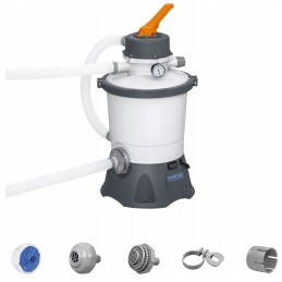 58515 smėlio filtro siurblys baseinams 3028l h bestway žarnų jungtys
