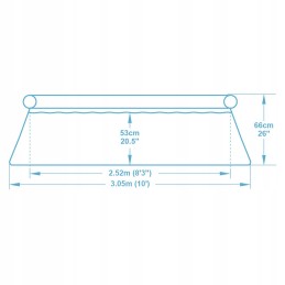 Išsiplečiantis sodo baseinas su siurbliu 305 x 66 cm 9in1 bestway 57458