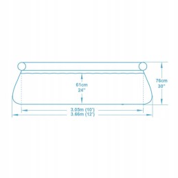 Didelis išsiplečiantis sodo baseinas bestway skrenda stipriai