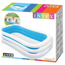 Stačiakampis pripučiamas baseinas 262 x 175 x 56 cm intex 56483