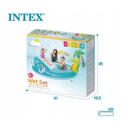 Intex žaidimų aikštelės krokodilo segtukas 201x170x84 57165np