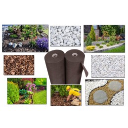 Augintas audinys rudas 1 6m 50g uv 90m bellushortus