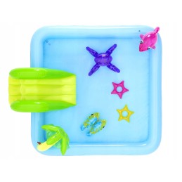 Bestway vandens žaidimų aikštelė, baseinas, čiuožykla, žvejyba