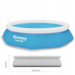 Bestway sodo išsiplėtimo baseinas 244x61cm 57448