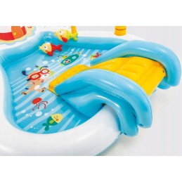 Žaidimų aikštelė, žvejys, baseinas, čiuožykla, intex 57162