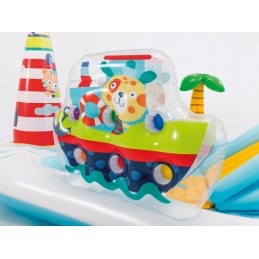 Žaidimų aikštelė, žvejys, baseinas, čiuožykla, intex 57162