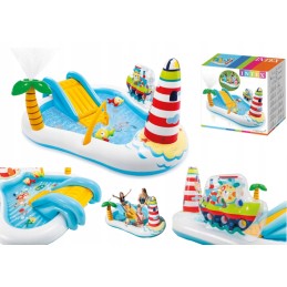 Vaikų žaidimų aikštelė pripučiamas laivas intex 57162 žvejys