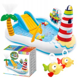 Vaikų žaidimų aikštelė pripučiamas laivas intex 57162 žvejys