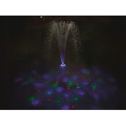 LED baseino lempa, plaukiojantis fontanas, RBG 58493