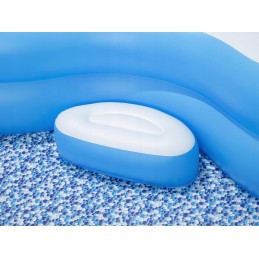 Bestway šeimos pripučiamas baseinas 270x198x51 cm, pripučiami pufai, langas