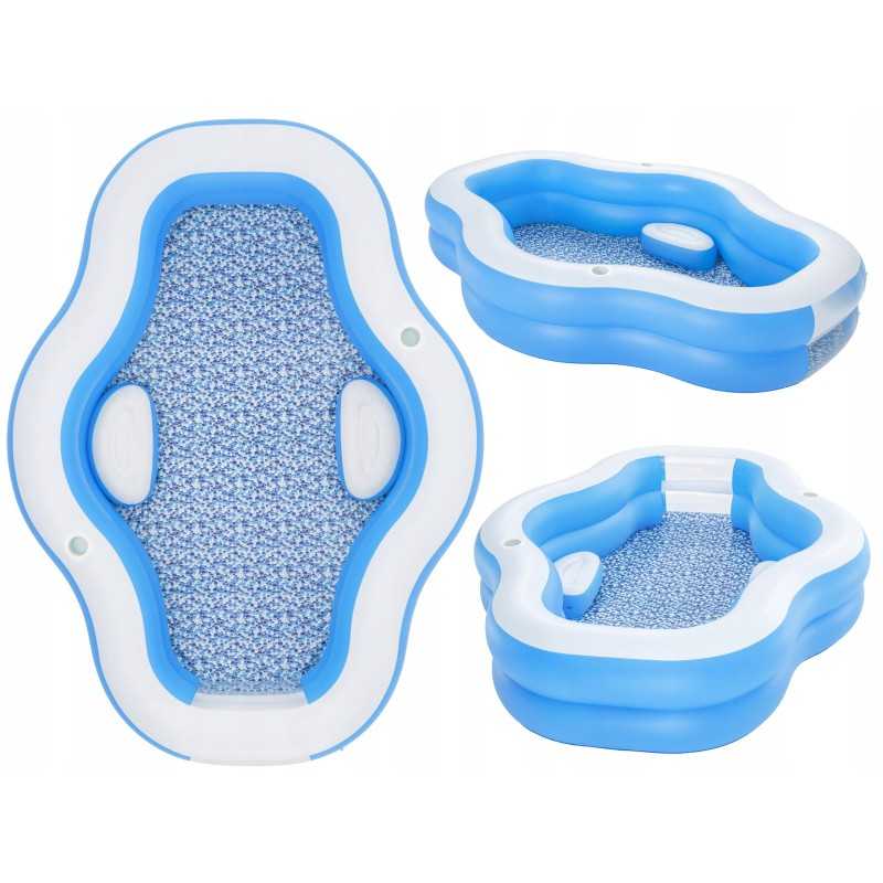 Pripučiamas šeimos baseinas bestway 270 198 51 cm sėdynės langas