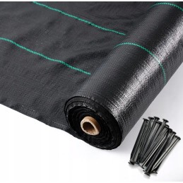 Agrotkanina agrotekstilė juoda 1,1x50m 90g/m² piktžolių mulčiavimo kilimėlis