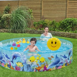 Bestway sodo išsiplėtimo baseinas su kamuoliuku 244cmx46cm vaikams PVC