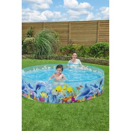 Bestway sodo išsiplėtimo baseinas su kamuoliuku 244cmx46cm vaikams PVC