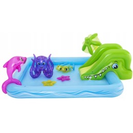 Vandens baseinas, žaidimų aikštelė, čiuožykla, bestway 53052