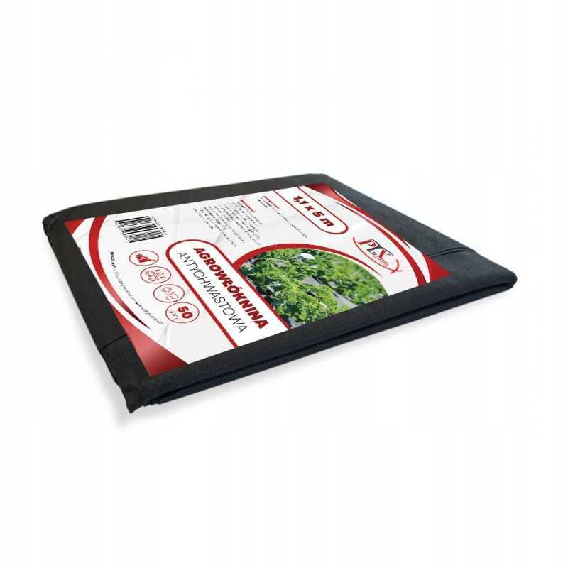 Juoda agrotekstilė 1,1x 5m 17gr/m2 plx-