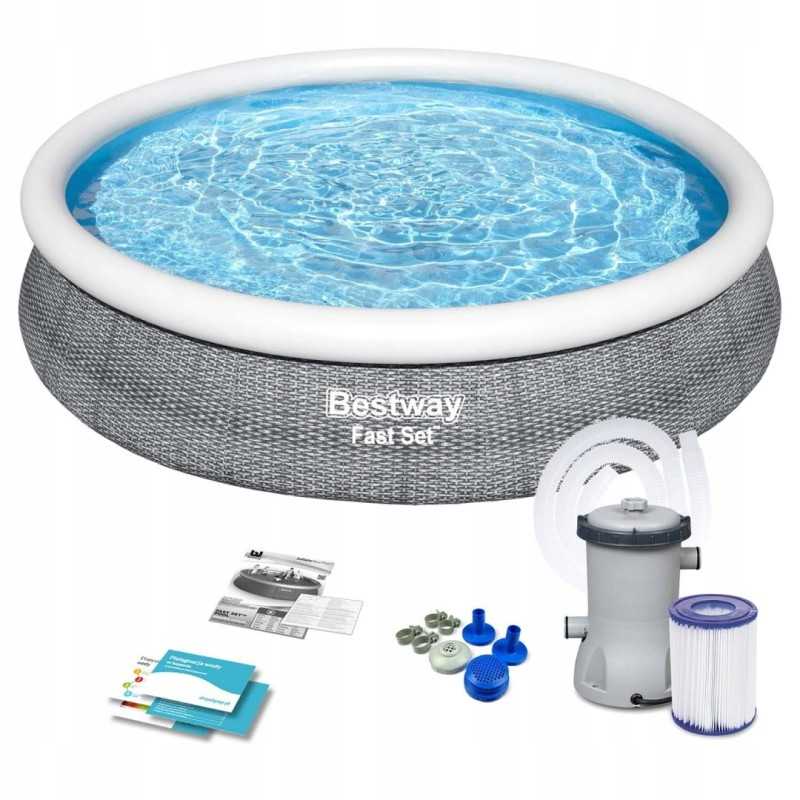 Išplečiamasis sodo baseinas 366 x 76 cm 9in1 bestway 57445