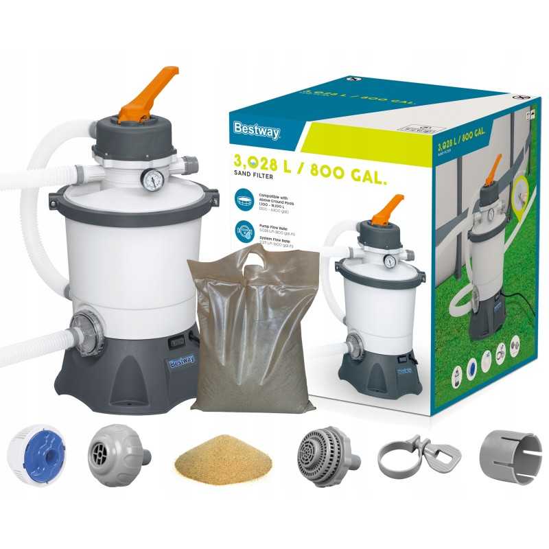 Smėlio siurblys baseinui 3028 lh bestway sand 58515