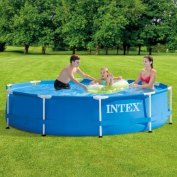 Didelio rėmo baseinas 305 cm apvalus intex 28202np siurblių rinkinys 10in1