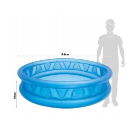 Baseinas pripučiamas baseinas vaikams intex188x46 790l