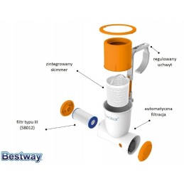 Skimatic Bestway 2574 l 58462 filtro siurblys