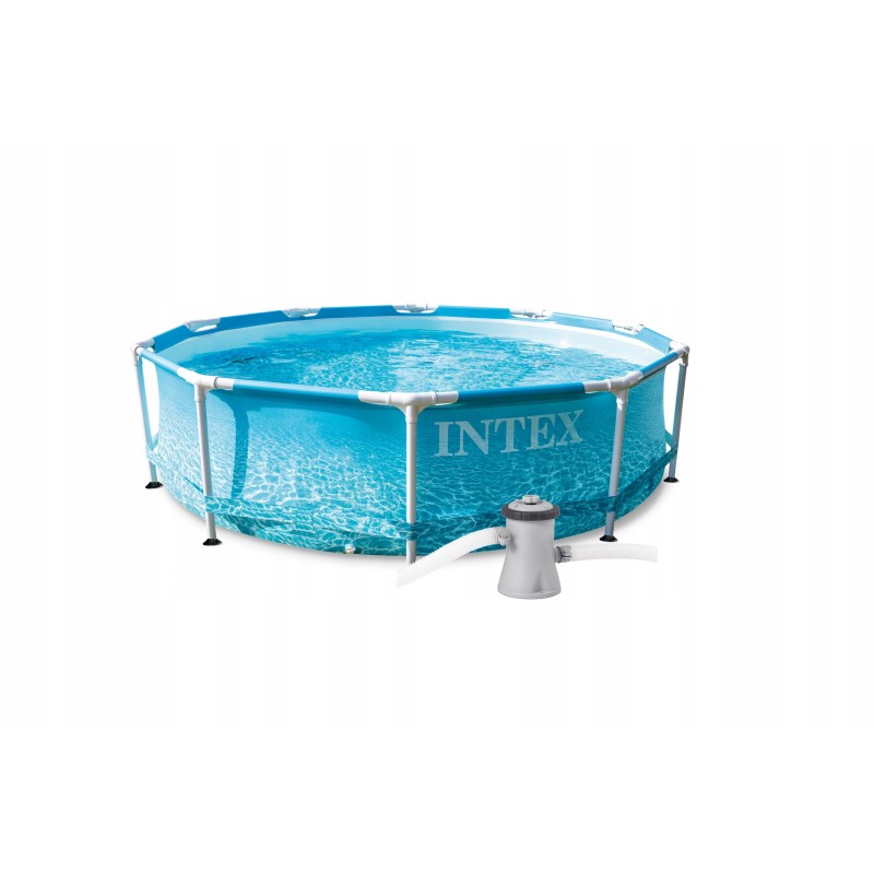 Sodo karkasinis baseinas vaikams su intex pompa 305x76 cm 28208
