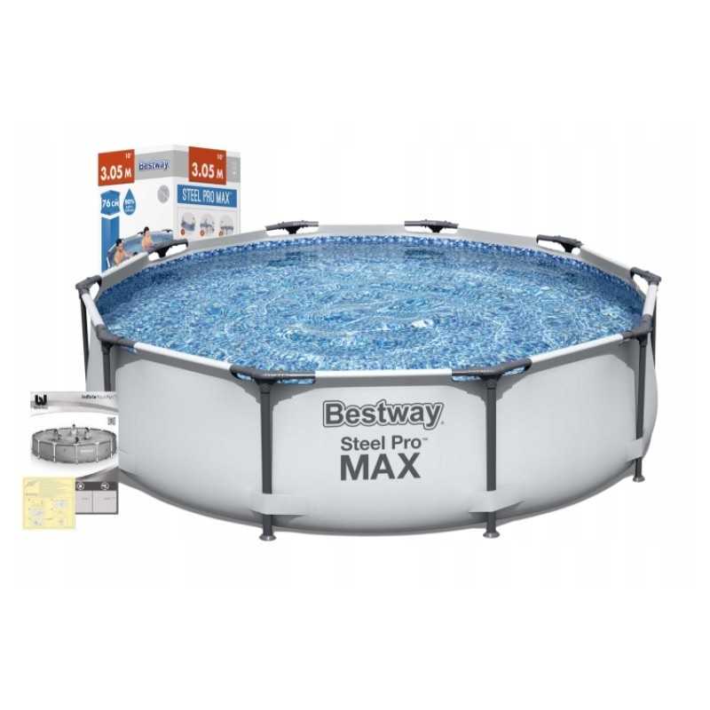 Karkasinis baseinas 305x76 plieno pro bestway 56406