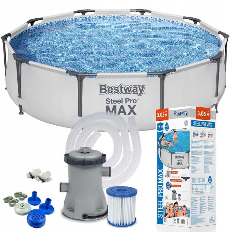 Bestway 56408 šeimos rėmo sodo baseino 305x76cm rinkinio siurblio filtras