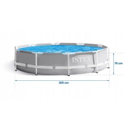 Rāmja baseins 305x76 intex 26700 4in1 prizmas rāmis