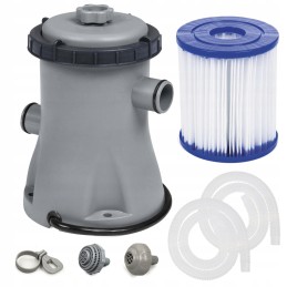 Apvalaus rėmo baseinas 305x76 bestway 56679 16in1 didelis su filtro siurbliu