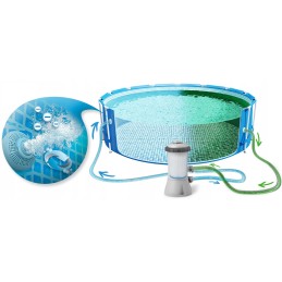 Karkasinis baseino siurblys 366x76 intex 28212 10in1 didelis