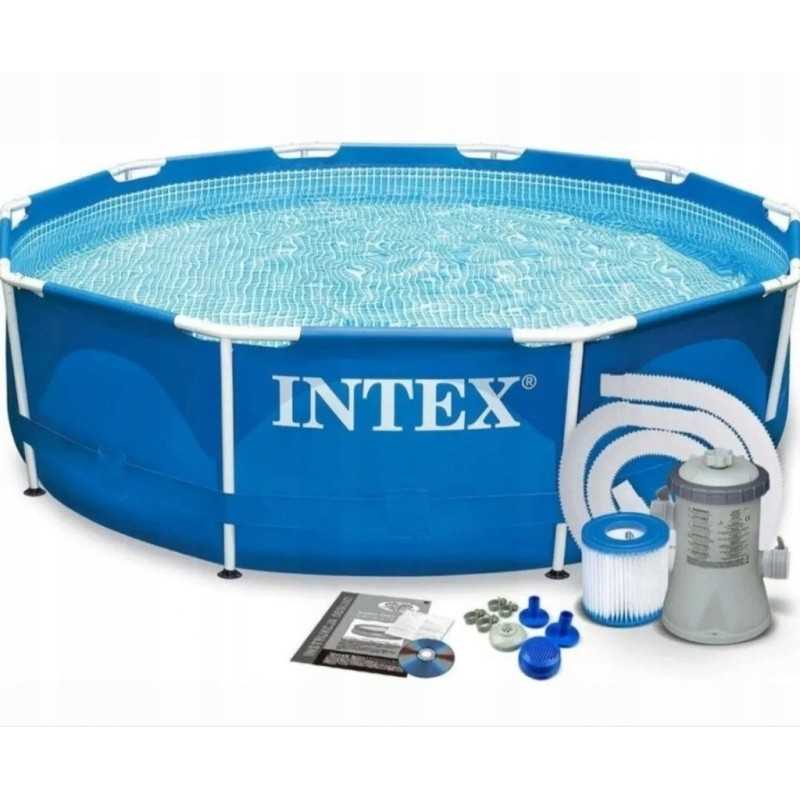 Sodo baseinas 305x76cm intex 28202gn siurblys 12v