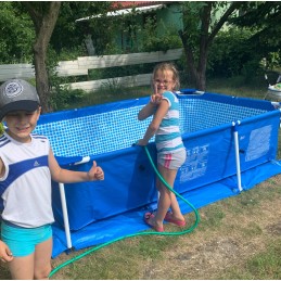 Karkasinis baseinas 260x160x65 stačiakampio rėmo baseinai intex 28271np