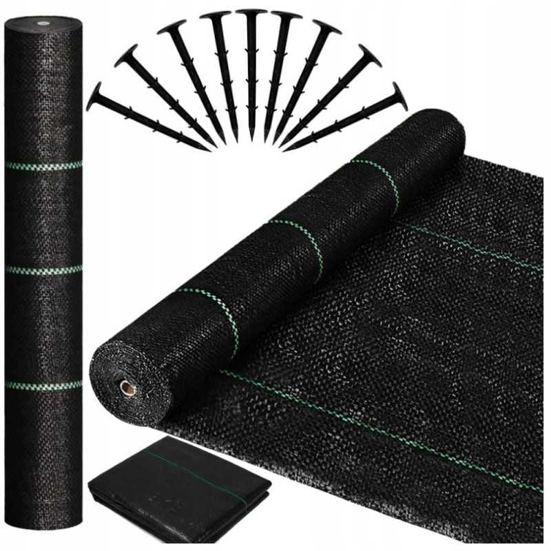 Tvirtas nuo piktžolių, kilimėlio, auginimo krosnyje agroaudinis 1 1x100m 70g be inkarų