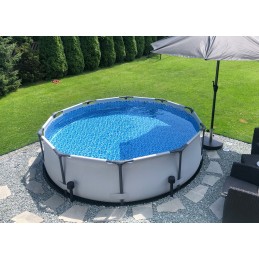 Sodo baseino 305x76 siurblio filtro bestway rėmo rinkinys max šeima