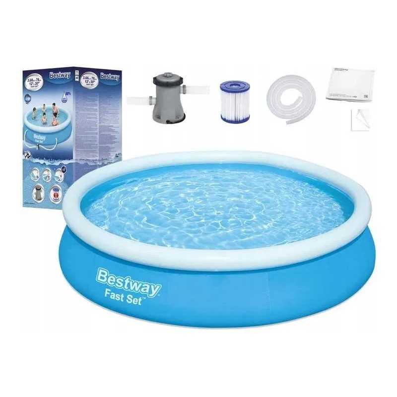 Bestway 56681 baseino statramsčiai 366x76 siurblio filtro kilimėlis