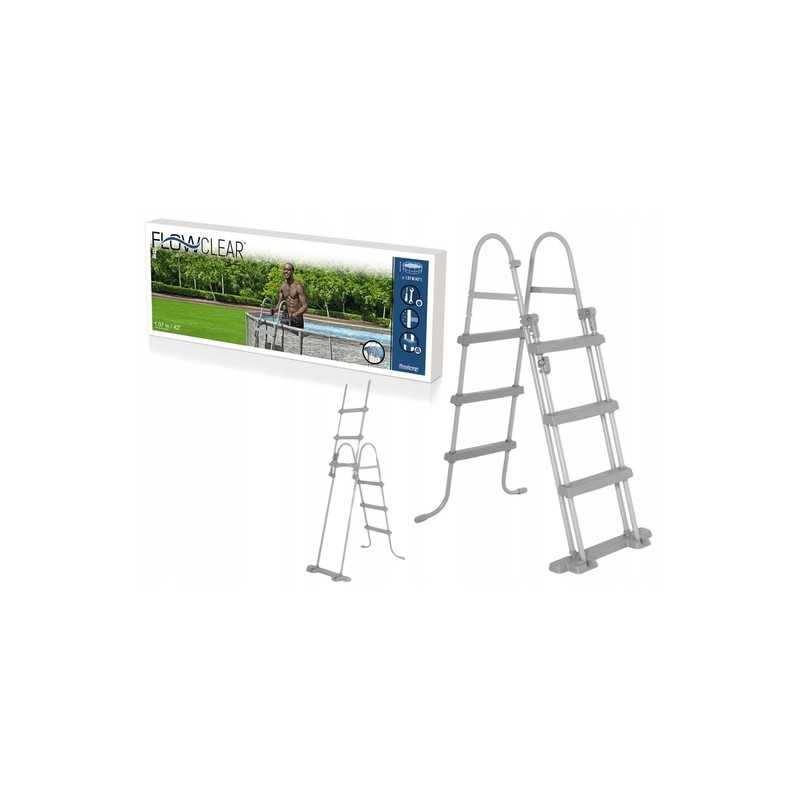 Saugos kopėčios baseinams 107cm bestway 58330