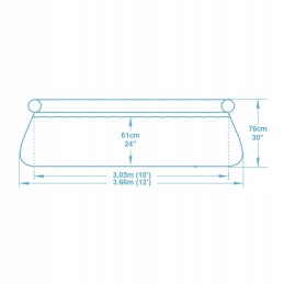 Išplečiamasis sodo baseinas 366 x 76 cm 4in1 bestway 57443