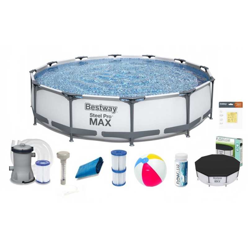 Antžeminis baseinas bestway plieno pro maks. 305x76cm 15in1