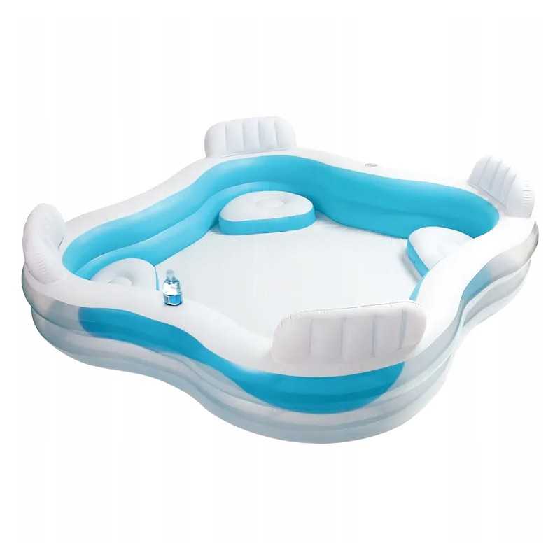 Didelis baseinas su sėdynėmis 229x229x66 cm intex 56475