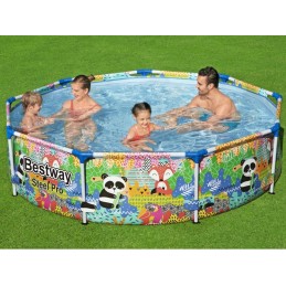 4 viename sodo baseino rėmo rinkinys 274x66 bestway