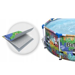 4 viename sodo baseino rėmo rinkinys 274x66 bestway