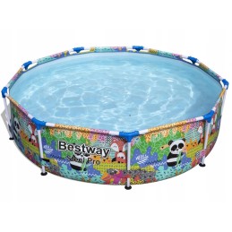 4 viename sodo baseino rėmo rinkinys 274x66 bestway