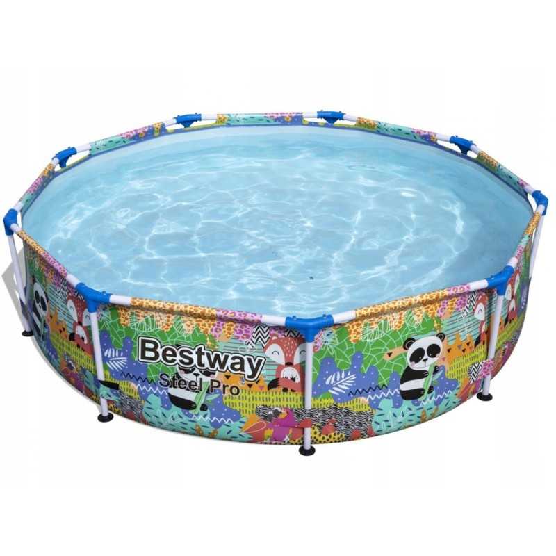 4 viename sodo baseino rėmo rinkinys 274x66 bestway