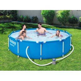Šeimos sodo rėmo baseinas 305x76 cm siurblio filtro komplektas bestway 56679
