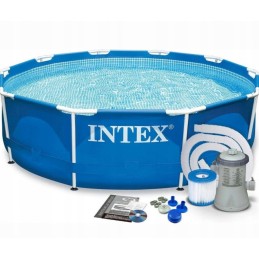 Intex 28202gn karkasinis baseinas su siurbliu 12v 305x76