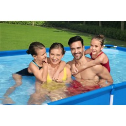 Rectangular frame garden pool for children Bestway large 300x201 cm