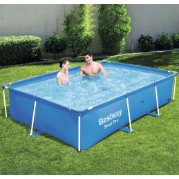 Rectangular frame garden pool for children Bestway large 300x201 cm