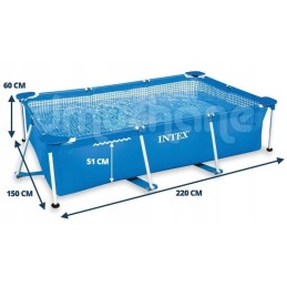 Plieninis sodo baseinas 220x150cm intex 28270